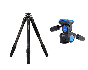 Benro Mach3 Benro TMA48CXL Carbon Fiber Tripod + Benro HD2A Arca-Swiss 3-tripod head