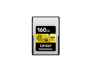 Lexar Professional GOLD 160GB CFexpress Type A - Carte mémoire professionnelle pour les photos haute résolution et les vidéos 4K. Disponible au Cinesouk, Marrakech.