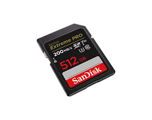 SanDisk SDXC Extreme Pro 512GB 200mb/s V30