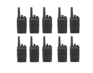 10 Motorola Walkie Talkie XT420 Pack