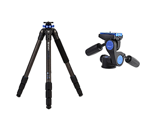 Benro Mach3 Benro TMA48CXL Carbon Fiber Tripod + Benro HD3A Arca-Swiss 3-tripod head