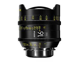 DZOFILM Vespid Prime Lens available in PL or EF mount, offering premium cinema optics in focal lengths from 16mm to 125mm.