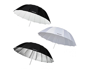 Westcott 7′ Parabolic Umbrella 3-Pack Bundle